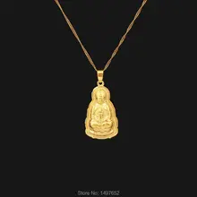 Классические DIY Золотой Цвет Религиозные Подвески Будды и ожерелья талисманы Индии для мужчин и женщин ювелирные изделия