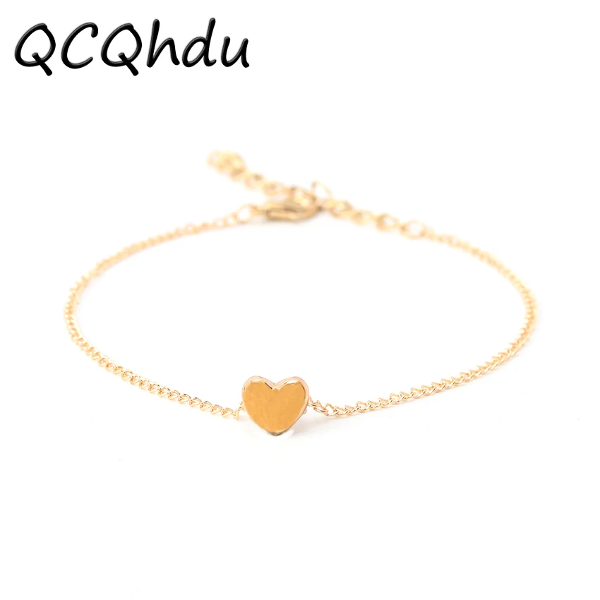 

1PC Beach Barefoot Sandals Anklet Chain Girl Fashion Gold Heart Foot Anklets Bracelets Jewelry for Women
