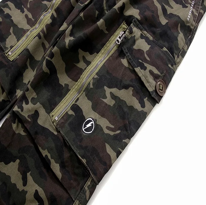 Для мужчин camo cargo jogger Штаны назад хип Письмо Печатные camo joggers