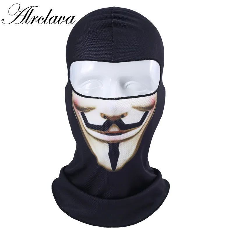 

3D Printing Skull Balaclava Motorcycle Face Mask Windproof Breathable Biker Racing Cap Helmet Face Shield Hood