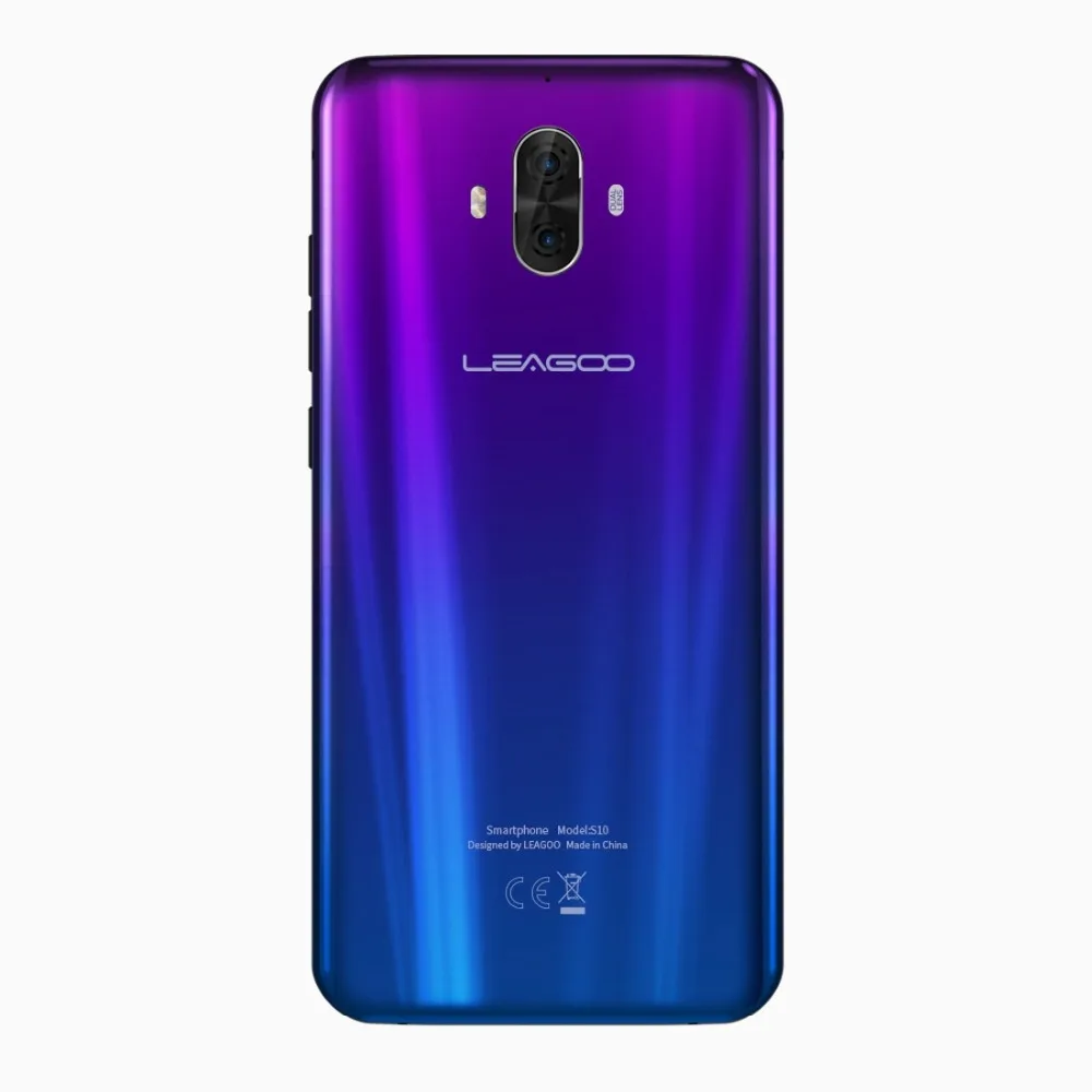 Смартфон LEAGOO S10 P60 6 ГБ + 128 5 45 дюймовый 19:9 U Notch 20 МП 21 мАч 9 В/2 А сканер отпечатка
