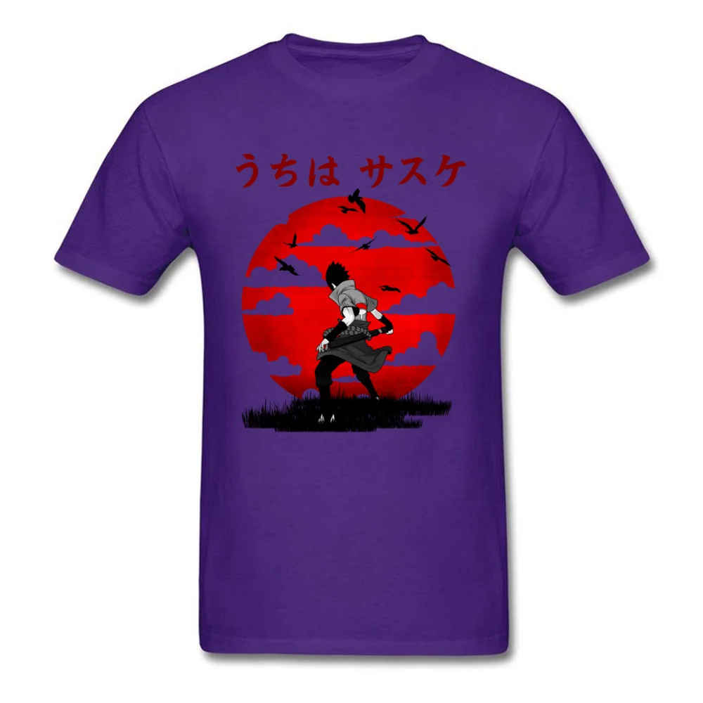 NINJA REVENGE Men's New Design Casual Tops Shirt Round Collar Autumn Cotton T-Shirt Normal Short Sleeve Tee Shirt NINJA REVENGE purple