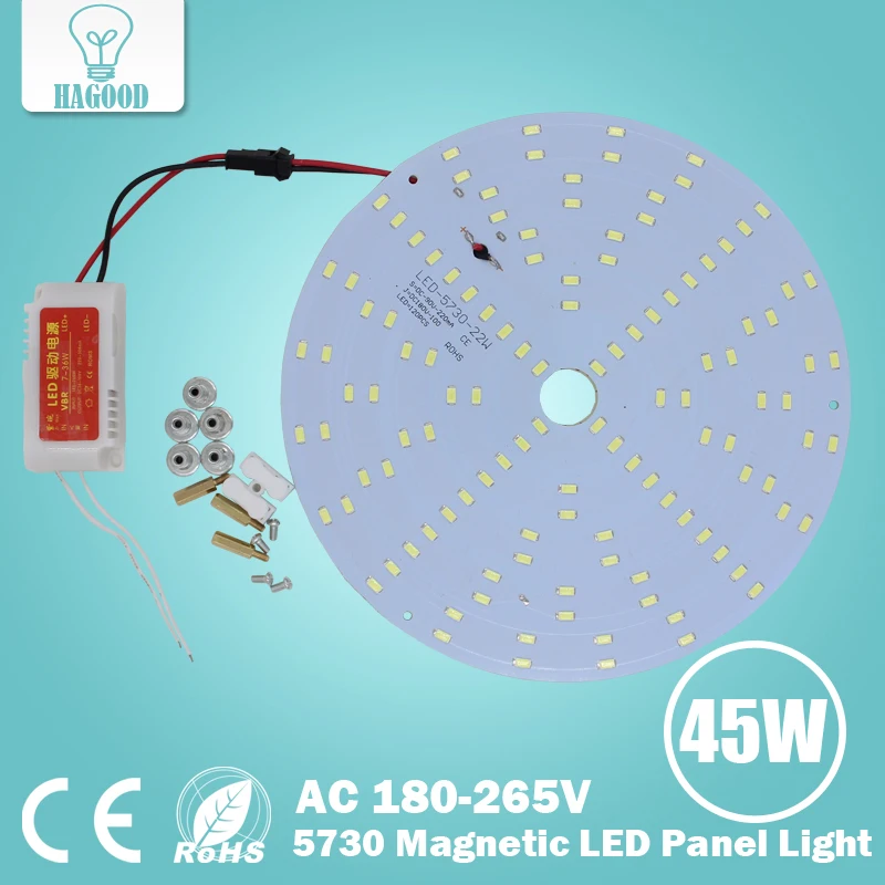 

7W 10W 15W 18W 20W 25W ,AC 85 -265V ,Magnetic LED Ceiling Light LED Board Panel Circular Tube Lights