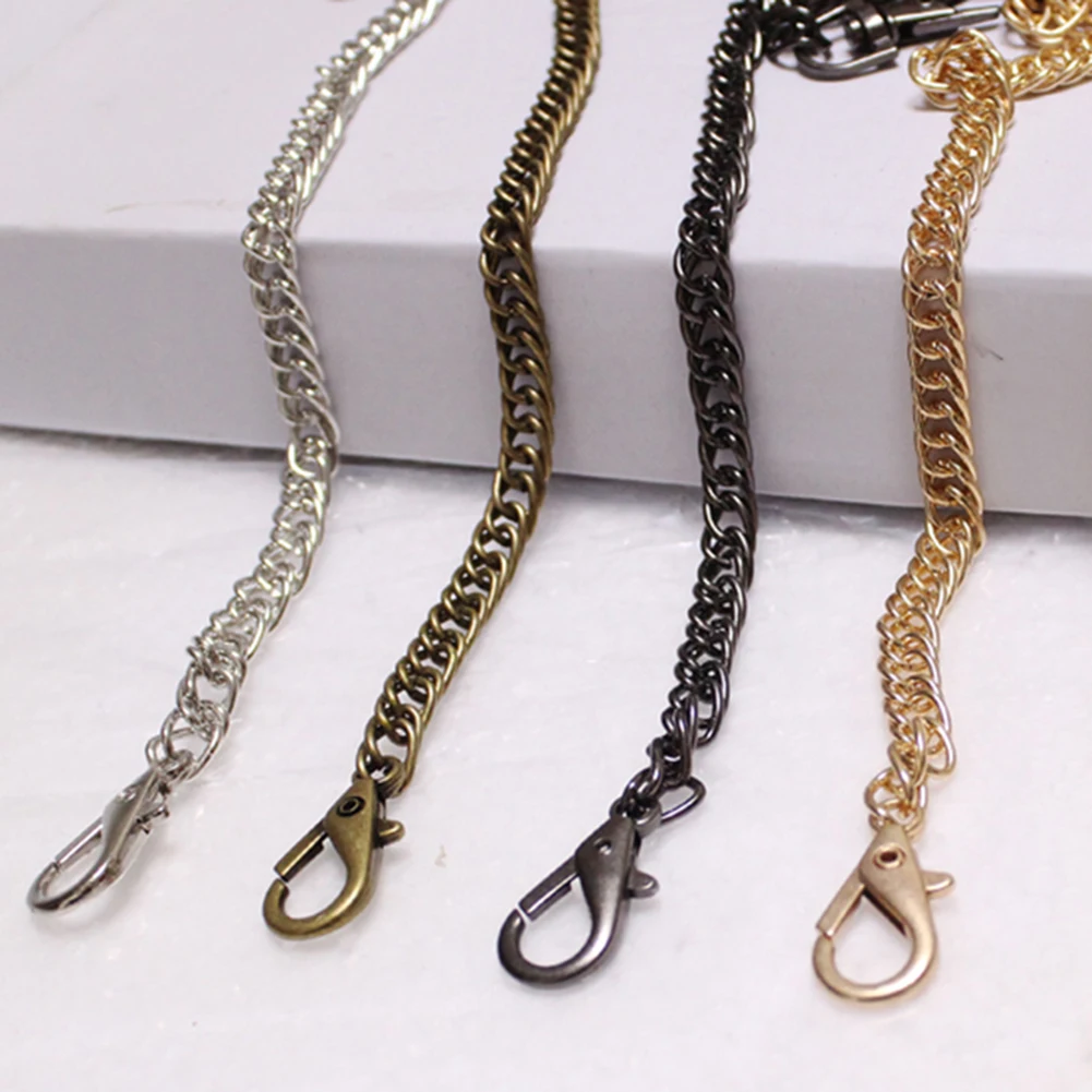 

120cm Metal Chain for Shoulder Bags Handbag Buckle Handle DIY Chain Bag Strap Hardware Woven Iron Chain for Handbags Accessories