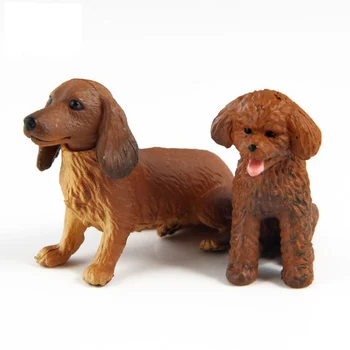 

Plastic Animals > 3 Years Old Simulated Models Of Animal Toy Dog Dachshunds Poodles Cute Lovely Children's Dogs Model Gifts 2020