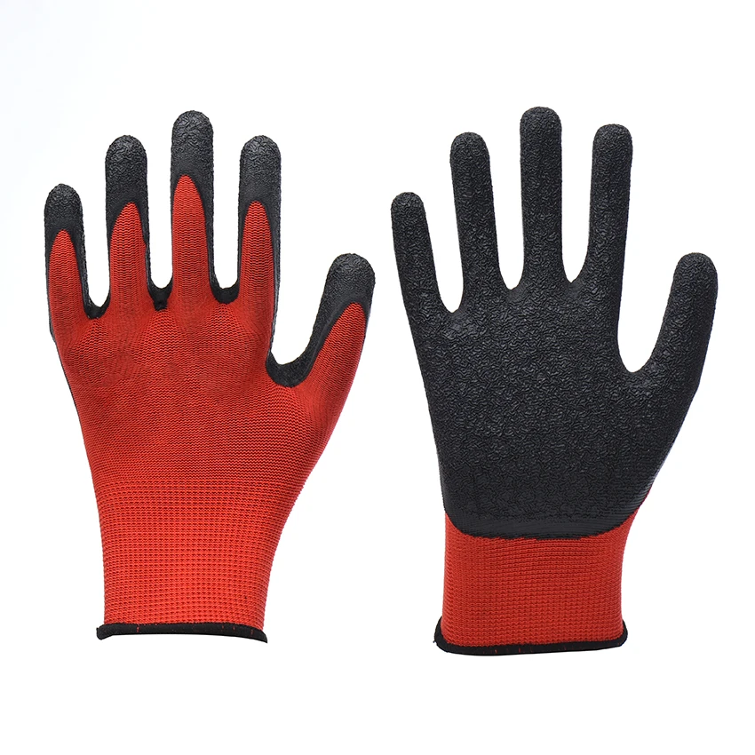 Smar 10 пар латексная микротонкая пена красные и черные Мути-цветные защитные рабочие перчатки мужские Мути-функциональные перчатки