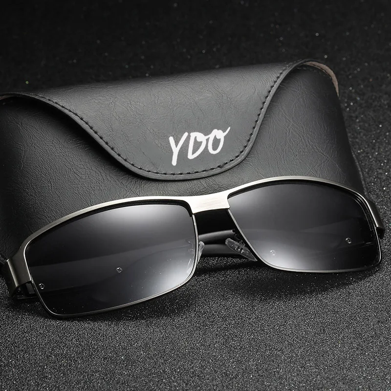 YDO UV400 поляризованные солнцезащитные очки мужские солнцезащитные очки Квадратные Винтажные Солнцезащитные очки Ray маленькие модные дизайнерские бренды люксовые мужские солнцезащитные очки