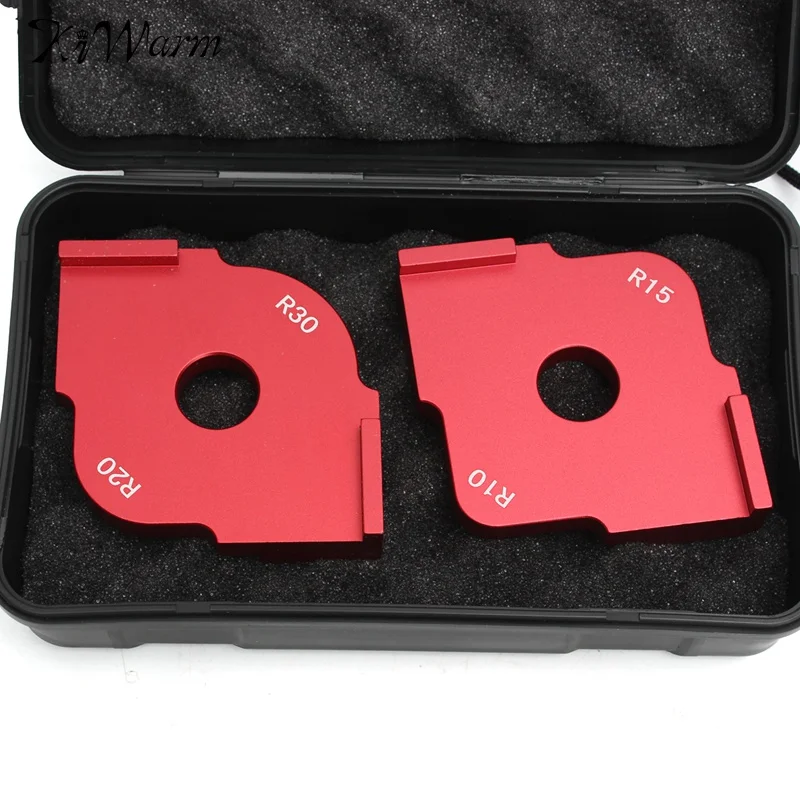 

2Pcs Wood Panel Radius Table Bits Jig Corner Templates Corner Radius Quick-Jig Template For Engraving and Router Machine