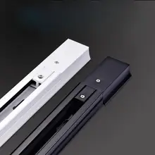 Светодиодный аксессуары Трековый светильник 2 провода алюминиевый линейный декоративная лампа, крепление к рейке 20 шт./лот