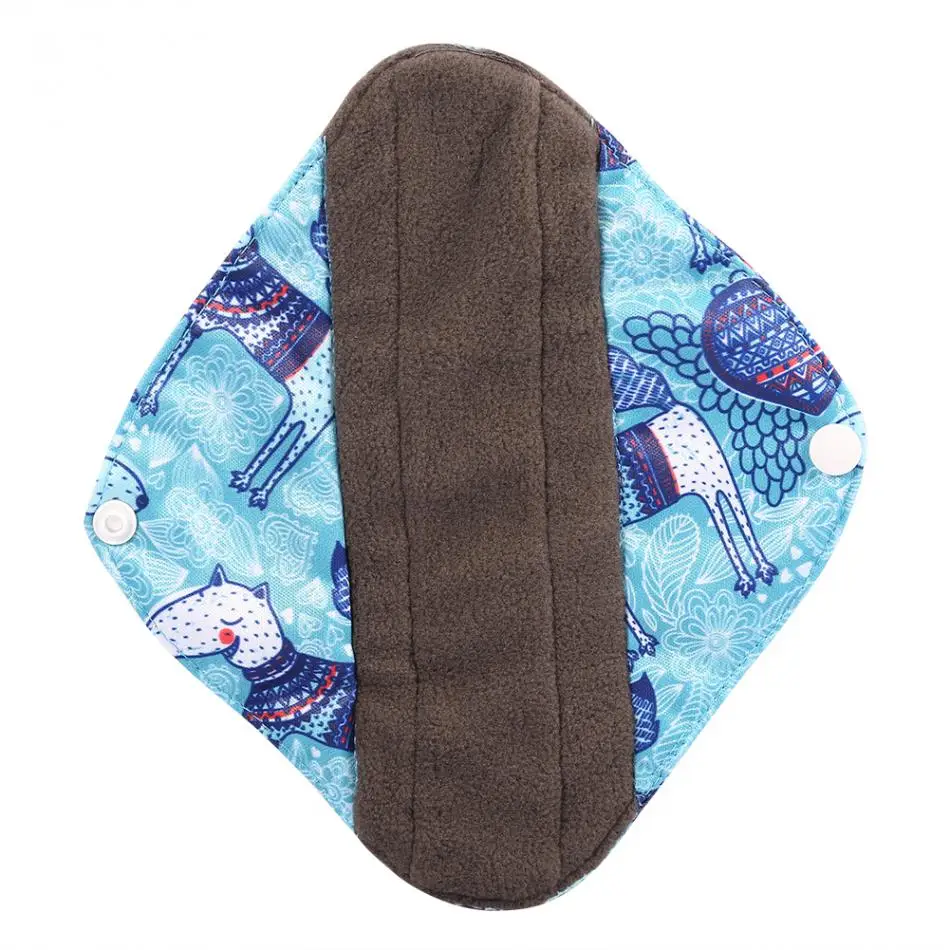 3 шт бамбуковый уголь гигиенические прокладки+ сумка для хранения Многоразовые Тканевые менструальные прокладки моющийся Санитарный Полотенце-трусы прокладки периода