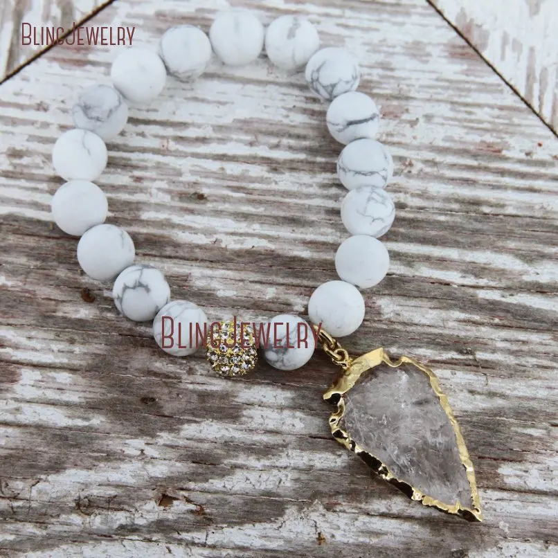 20181201-BM17426-Latest  Arrowhead Clear Crystal Bracelet On Sale_27