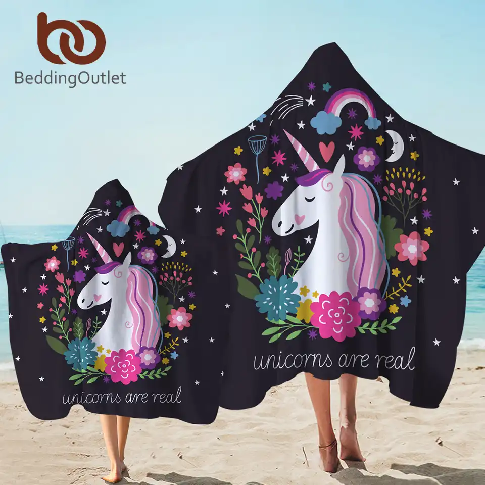 unicorn kids towel