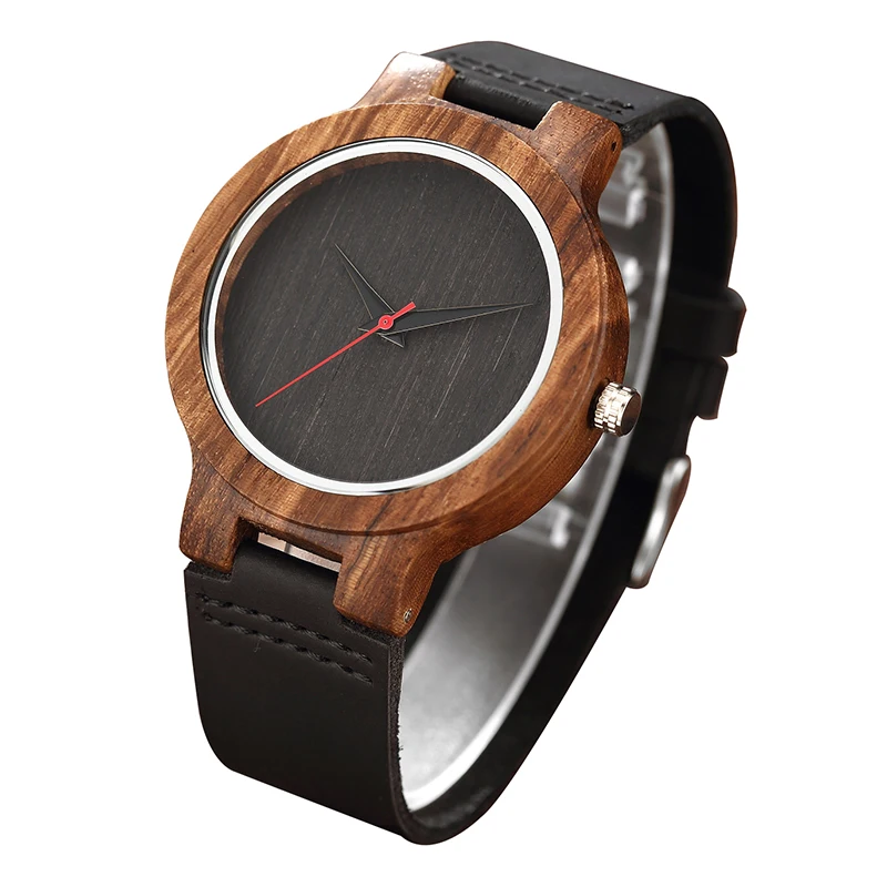 Simple Creative Wooden Watch 2020 Nature Bamboo Men Quartz Wristwatches Unique Handmade Analog