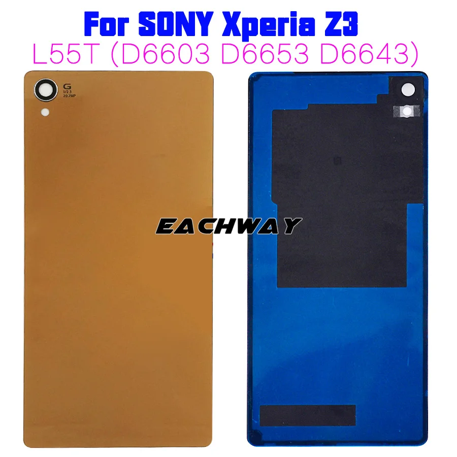 New Rear Door Battery Back Housing Glass Replacement Cover Case For Sony Xperia Z1 Z2 Z3 Z3 Compact Mini With Logo (12)