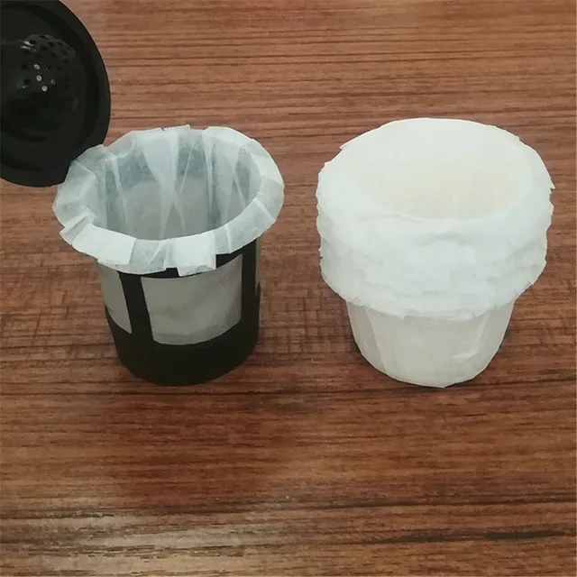 Special Offers 50PCS Coffee Paper Filters Cups Disposable Paper Coffee Cups K-Cup Environmental For Keurig Coffee Capsule Easy Clean Gold/White Special Offers 50PCS Coffee Paper Filters Cups Disposable Paper Coffee Cups K-Cup Environmental For Keurig Coffee Capsule Easy Clean Gold/White