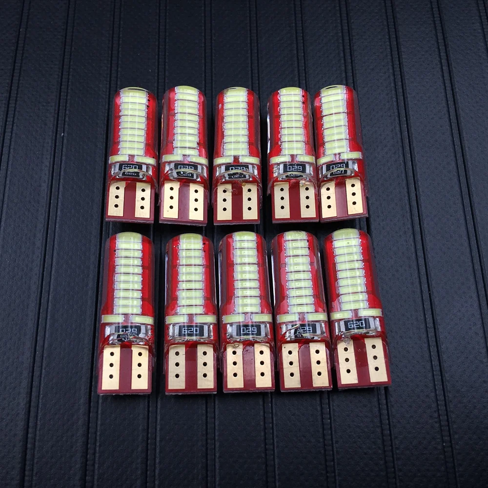 

10pcsT10 24SMD 4014 LED Car Mini Canbus Clearance License Plate Lights Reversing Door Dome Trunk Side Turn Indicator Light Bulbs