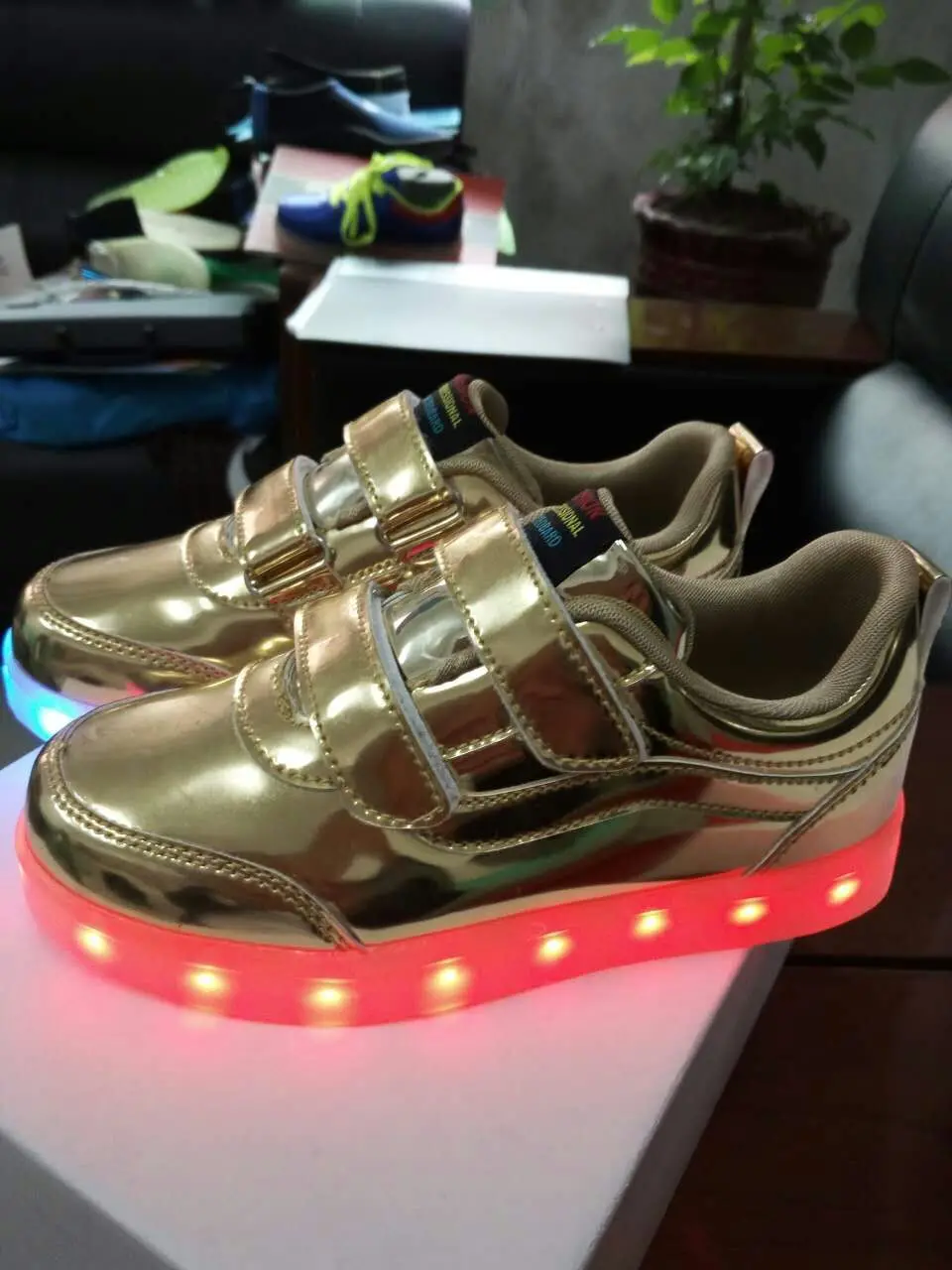 

New Kids Usb Charing Canvas Shoes Children Luminous Led Light Shoes Boys Girls Lamp Emitting Casual Shoes