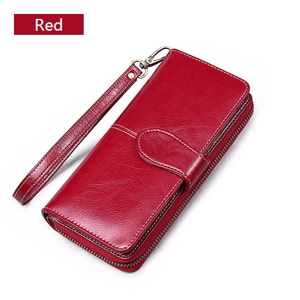 SENDEFN, качественный клатч, модный, спилок, женский, длинный, стильный, на молнии, кошелек, на ремешке, кошелек для монет, для iPhone 7 Plus, 5151-69 - Цвет: Red
