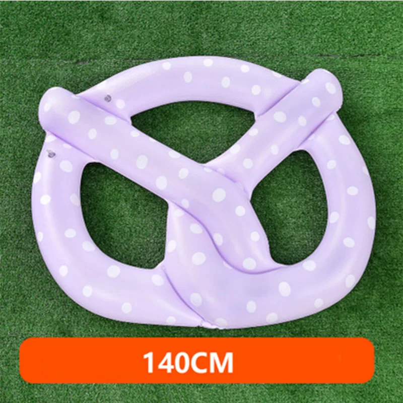 Гигантский Единорог плавательный бассейн плавает надувные ПВХ трубки Плот плавательный воздушный матрас для детей взрослых Летние Водные вечерние игрушки - Цвет: Donut-purple