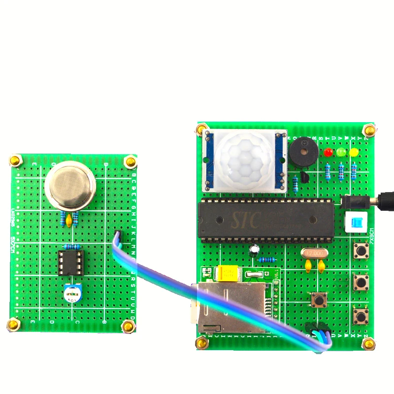 GSM Anti theft / fire alarm design integrated circuit Fire smoke system