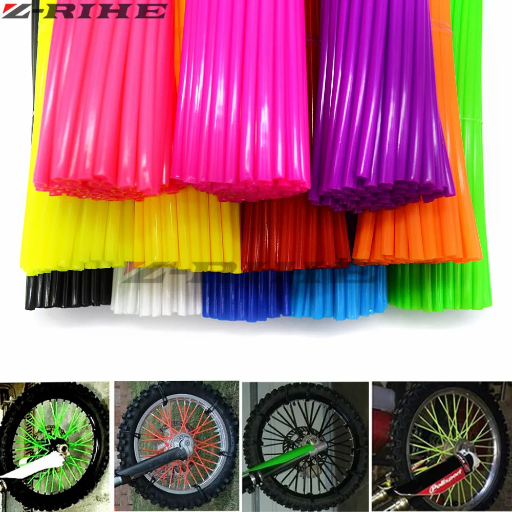 

Motorcycle Dirt Bike Enduro Off Road Rim Wheel spoke skins For honda crf 450 CR CRF XR XL 85 125 250 500 KTM KAWASAKI YAMAHA BMW