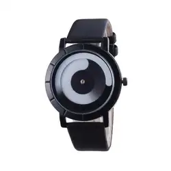 2018 роскошные часы для Для женщин модные простые и творческие тенденции пара влюбленных черный ремень девушки Женские часы relogio feminino A0