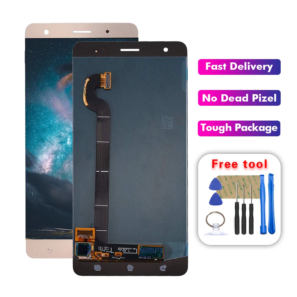 ЖК дисплей 5 7 дюйма для Asus Zenfone 3 Deluxe ZS570KL Z016D с сенсорным экраном и дигитайзером