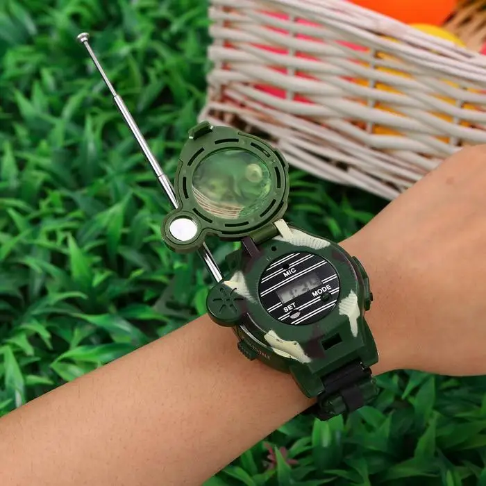 Walkie Interphone Toy Toys Watches Talkie 2PCS Children Outdoor Gifts Green 100m x