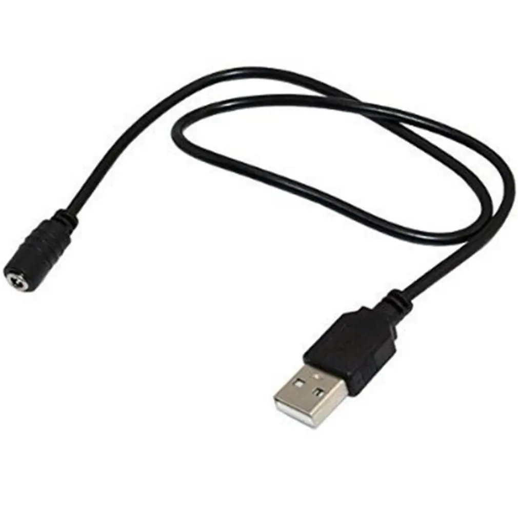 

DC 3.5 x 1.35mm Female to USB 2.0 A Male Connector Power Cable AD Black