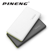 D’origine Pineng PN951 Puissance Banque 10000 mAh USB Built-In Charge Câble Externe Batterie Chargeur pour iPhone6s 7 Samsung Xiaomi