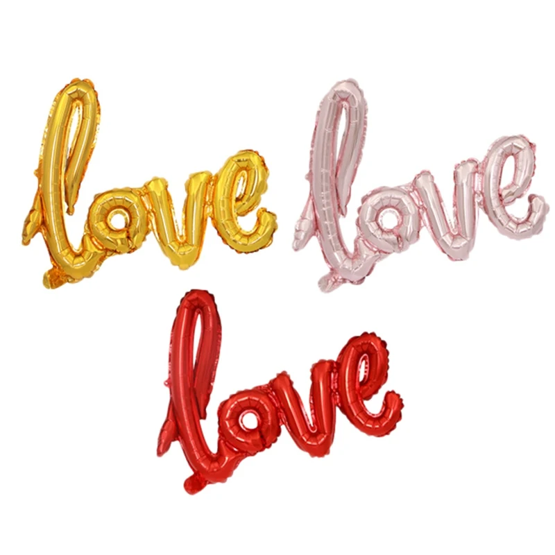 Love Letter Aluminum Foil Balloon Wedding Engagement Birthday Party Decor Props