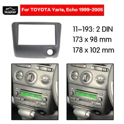Автомобильный Радио Стерео фитинг установка адаптер фасции для 1999-2005 Toyota Vitz/Yaris/Echo Мультимедиа Радио Рамка аудио Fascias