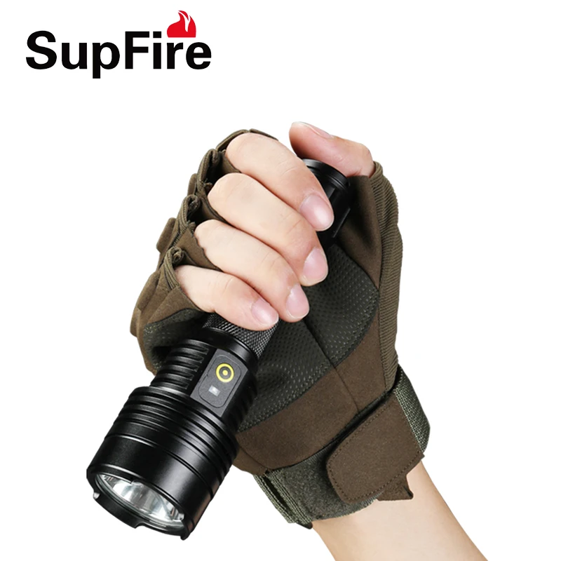 Supfire высокомощный заряжаемый светодиодный вспышка светильник фонарь D12 Linterna