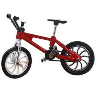 Сплав мини Finger Bikes функциональный BMX детский велосипед+ 2 шт. запасные шины антистресс Развивающие игрушки для детей палец велосипед игры - Цвет: Красный