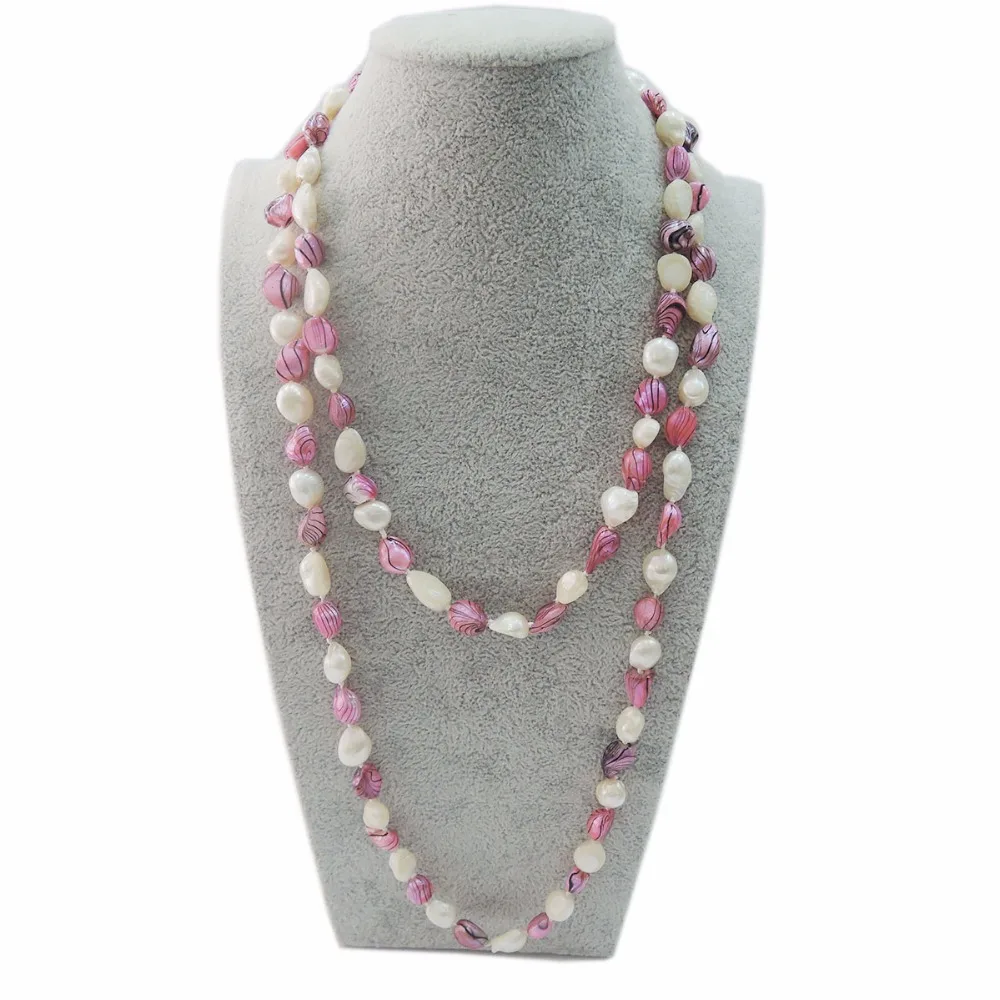 

100% NATURE FRESHWATER PEARL NECKLACE-120 CM in Baroque shape