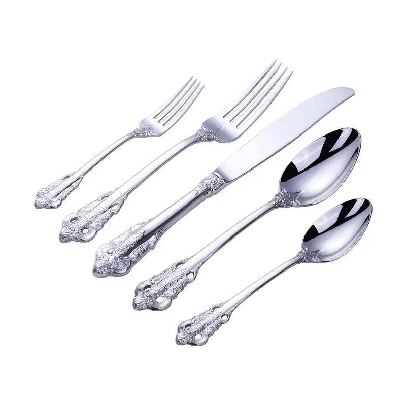 silver dinnerware set