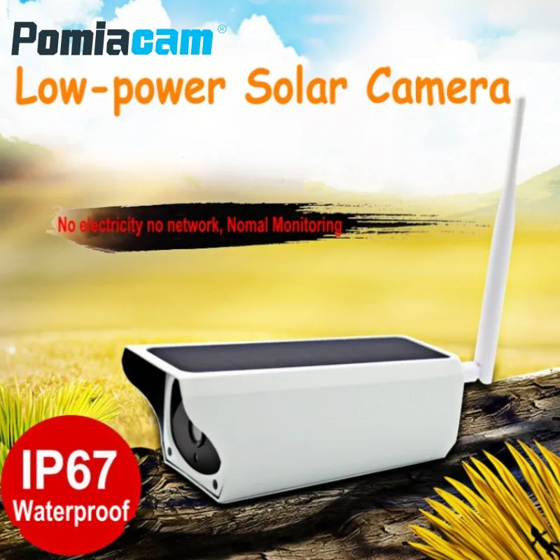 2018 новейшая Солнечная камера Y4 HD 1080P Wi-Fi беспроводная IP-камера водонепроницаемая