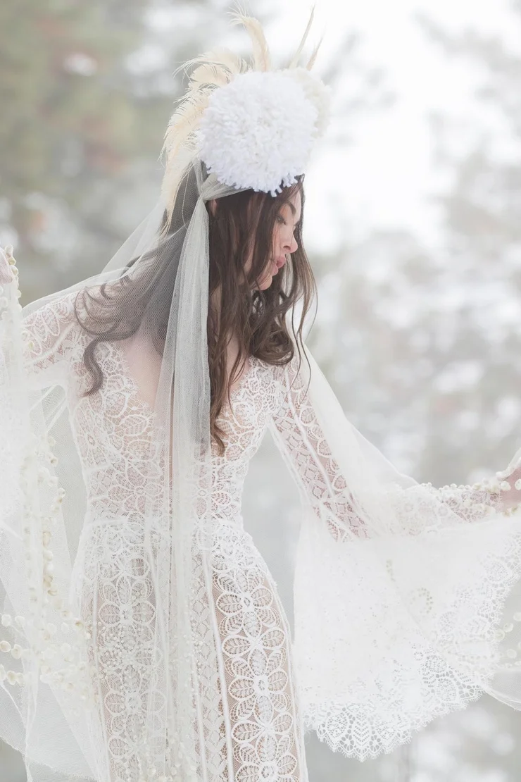 Vestidos De Novia кружевные свадебные платья Boho 2020 Пляжное платье с длинными рукавами
