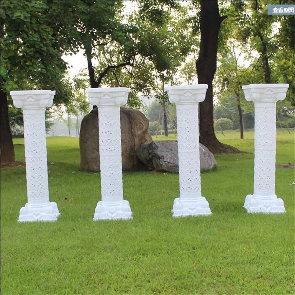 Европейский Стиль выдалбливают искусственные римские колонны Пластиковые Столбы дорога цитируется свадебные реквизит украшения для мероприятий 2 шт./партия