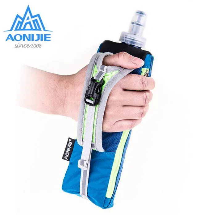 AONIJIE Men Women  Marathon Kettle Pack Outdoor Sports Bag Hiking Cycling Running Hand Hold Bag With Water Bottles