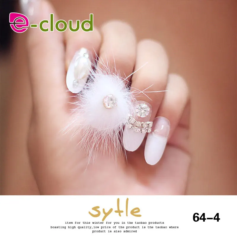 

2017 New Charming Pearls Full Long Fake Nails Tips Make Up Essentials Manicure Salon 24pcs/set for Beauty False Art Nails