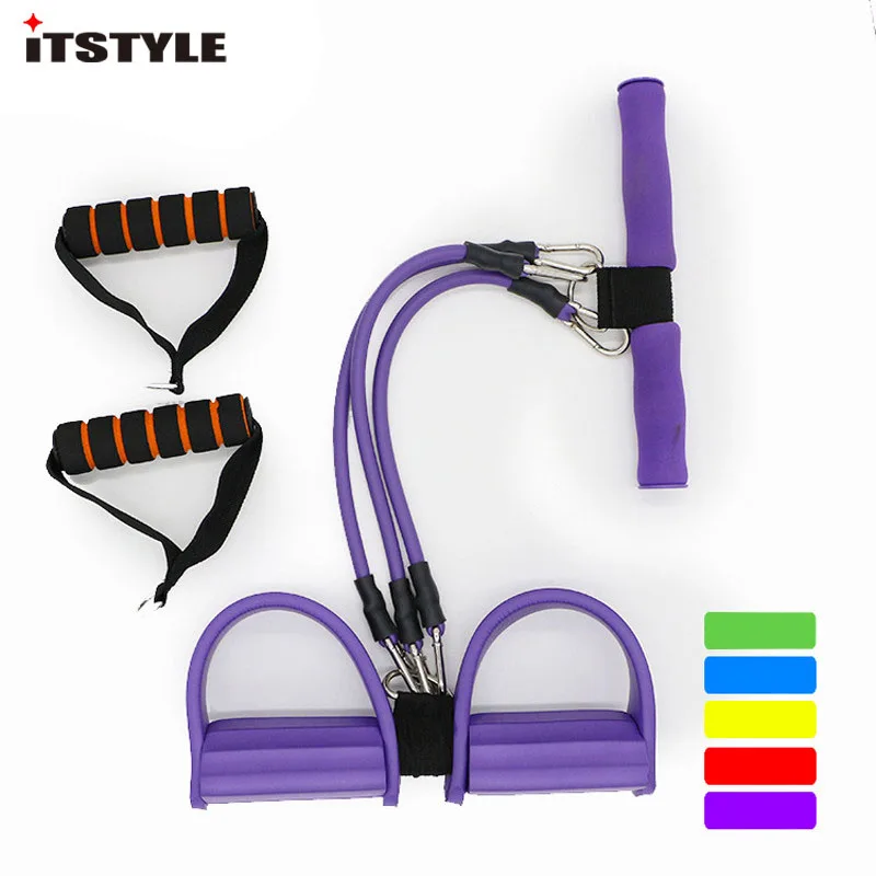 ITSTYLE 3 functional fitness equipment Three tubes Pedal pedal puller Sit ups AB trainer Yoga