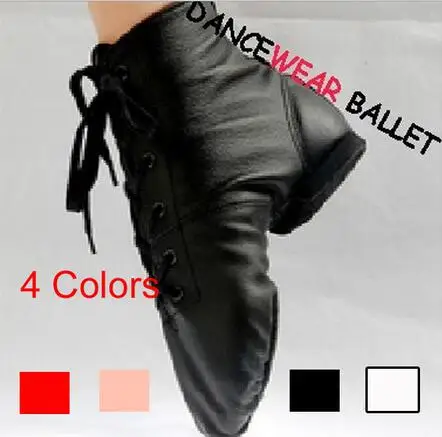 

New 2017 Free Shipping High Quality Women Men Kids Children's Leather Black White Pink Red Jazz Shoes Sneaker Jazz Boots