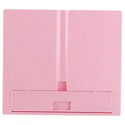 JIELISI 754 квадратных складной компьютера чтения машинки документ стойка для документов розовый