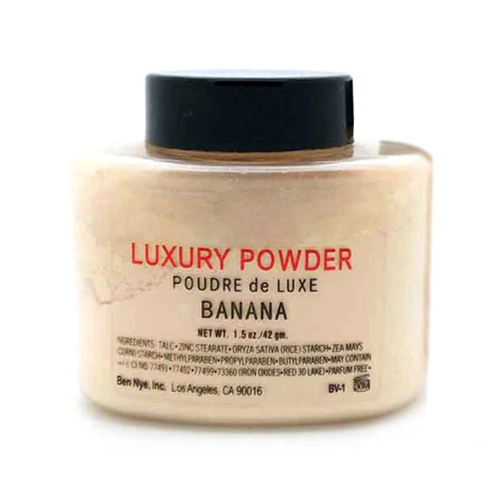 

B-eauty 1pc Makeup Loose Banana Powder 1.5 oz Bottle Authentic Luxury For Face Foundation Beauty Makeup highlighter Women