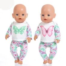 Набор бабочек, кукольная одежда, подходит для куклы 17 дюймов 43 см, одежда для новорожденных, аксессуары для детской куклы, костюм для детского дня рождения, праздничный подарок
