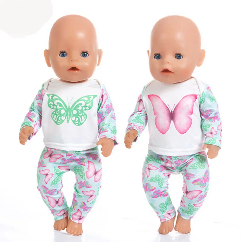 

Butterfly Set Doll ClothesFit 17 inch 43cm Doll Clothes Born Baby Doll Accessories Suit For Baby Birthday Festival Gift