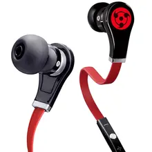 Anime Naruto Shuriken Uchiha Sasuke In-ear Earphones 3.5mm AUX Wired Stereo Earbud Headset for Iphone for Samsung Xiaomi MP3 PS4
