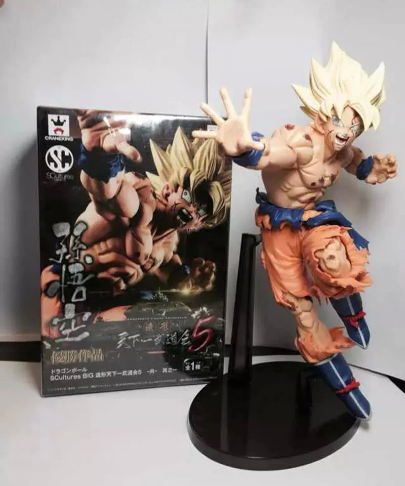 25 см Banpresto скульптуры Большой Жемчуг дракона Z воскресение F Dragon Ball Z Супер Saiyan Сон Гоку Bardock рисунок