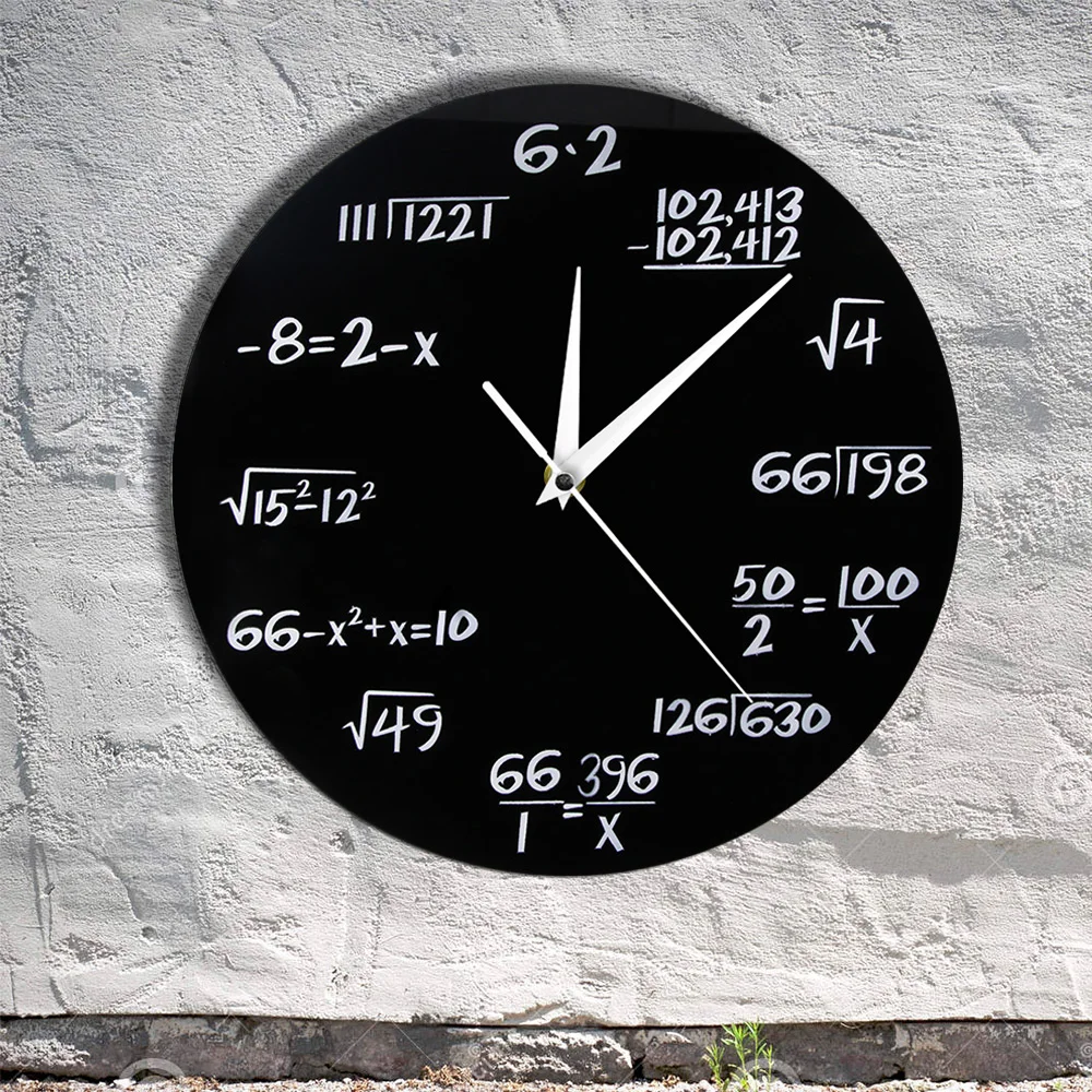 Watch Clock For Enthusiasts Of Mathematics Living Room Decor 1Piece